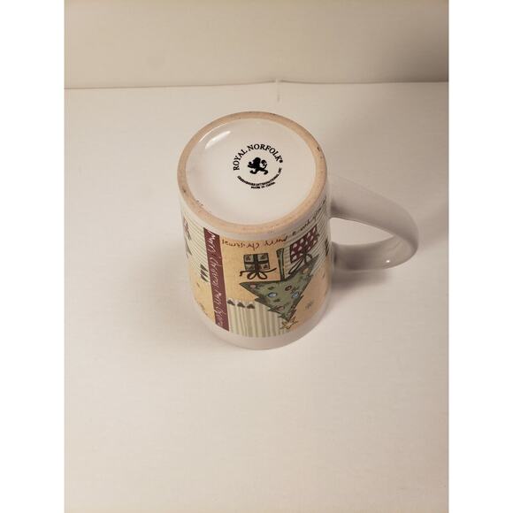 Royal Norfolk We Wish You A Merry Christmas Coffee Mug Cup - Picture 8 of 9